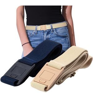 5843 Easily Adjustable Elastic Flat Buckle No Show Belts For Women –